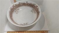 Lucerne ceramic bowl with brown details