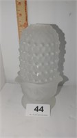Fenton glass Fairy lamp frosted white