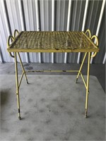 Yellow Metal Plant Stand