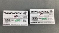 (2x) 5.56 Winchester ammunition (40 rounds)