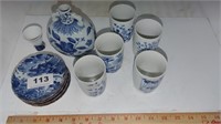 Asian blue and white china
