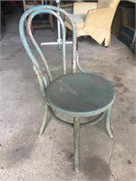 Vintage Wood  Ice Cream Parlor Chair