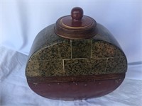 Ornate Covered Pottery Jar