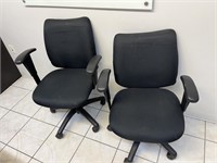 BLACK ROLLING OFFICE CHAIRS