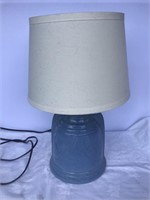 Blue Art Deco Lamp