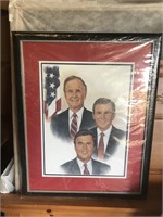 Framed Bush Family Portrait