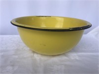 Yellow Enamelware Bowl