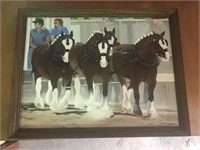 Clydesdales Acrylic Painting by C. Flanagan