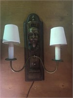 Shakespeare Looking 2 Light Wall Sconce