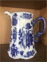 Blue & White Floral Pitcher