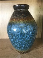 Blue & Brown Pottery Vase