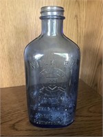 Milk of Magnesia Blue Embossed Bottle