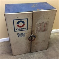 AC DELCO METAL PARTS CABINET w OIL FILTERS