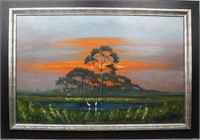 LIVINGSTON ROBERTS FLORIDA HIGHWAYMEN CORAL SUNSET