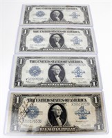 FOUR SILVER CERTIFICATES SERIES 1923
