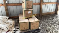 pallet with boxes of 210# fiber mesh