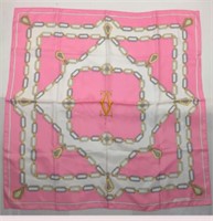 Pink CARTIER Silk Square Scarf