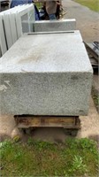 Granite Layout Plate on Heavy Duty Cart