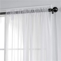 Home Beyond & HB design - White Sheer Voile Curta?