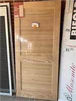 36x80 pine louver door