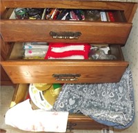 3 DRAWERS OFFICE SUPPLIES,PLATEMATS, AND MORE