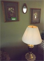 LAMP, 2 PICTURES, AND MIRROR