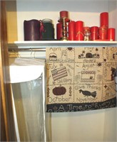 CANDLES,WALL HANGING AND CLOTHES PROTECTOR