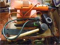ELECTRIC SANDER, RUBBER MALLET AND MORE