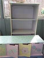 BUTTERFLY CABINET WITH MATCHING BOOKCASE