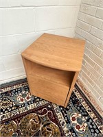 Rolling side table one deep drawer