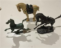 Lot of 3 Horse Statues Franklin Mint Tang Dynasty