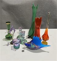 Lot of Glassware Godingder Norleans Vases