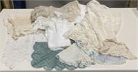 Mixed Lot of Table Cloths Curtains Lace Crochet