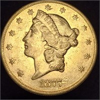 1877-S $20 Liberty Head Gold - Magnificent!