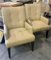 Two living room chairs with a nice soft