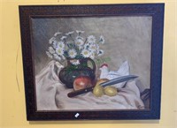 Original oil painting on canvas - still life with