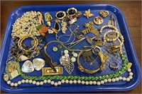Jewelry - tray lot includes bracelets, earrings,