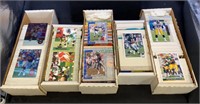 Sports cards - five boxes of NFL football trading