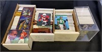 Sports cards - four boxes of mid-1990s NFL