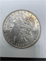1886 Morgan Silver Dollar UNC Toned