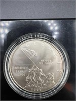 2005 P Marine Corps Silver Dollar CommemorativeUNC
