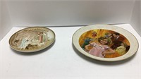 Nativity scene 6in plate and Shirley temple 10in