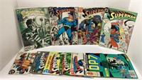 Mid 80s Comics, 9 Superman , 1 D.P.7
