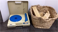 Vintage Fisher Price portable record player with