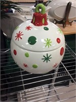 Christmas ornament cookie jar