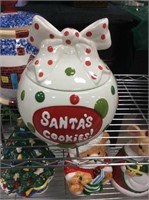 Santas cookie cookie jar