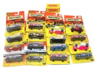 Lot of 17 Matchbox Race Cars, Sealed in Packages