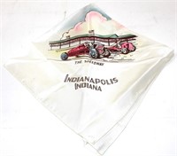 Vintage 1940's Indy 500 Speedway silk scarf