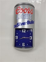 Coors Light Silver Bullet Can Clock
