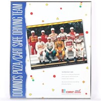 1989 Domino's Safe Driving Team Indy Car Framed Po